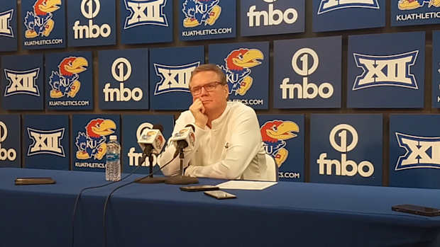 Bill Self Kansas Baylor Postgame Short Bench Looking Ahead To Texas Tech